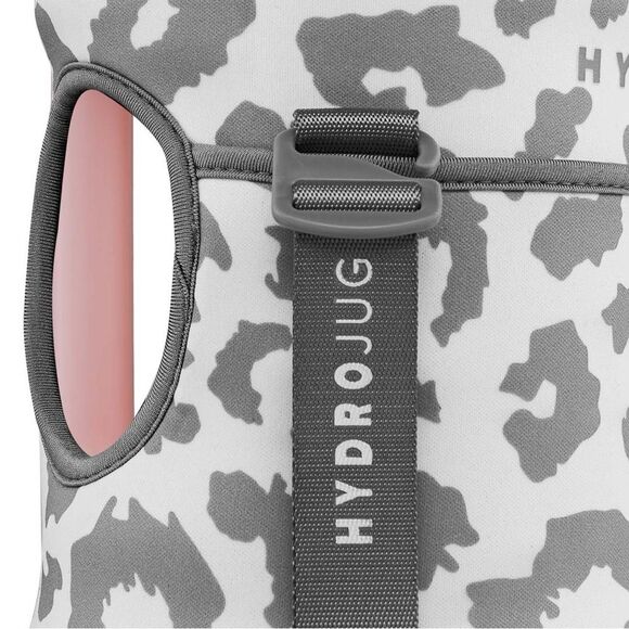 HydroJug pink sand bottle & Wild Ones Pro Water Bottle Sleeve - Snow Leopard - Picture 4 of 13